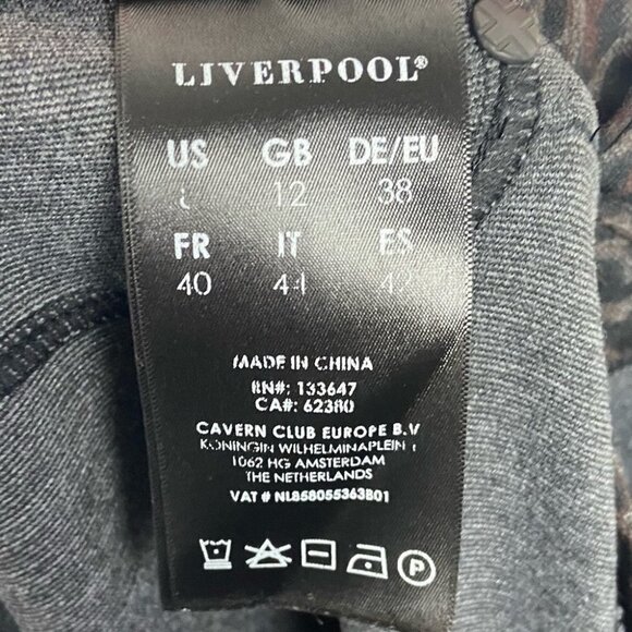 Nordstrom Liverpool Madonna Knit Cheetah Print Legging Brown Boho Size 8 or 29 - Picture 9 of 11